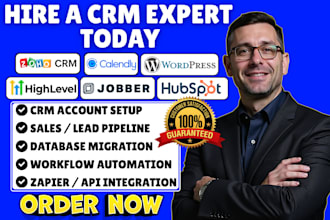 jobber gohighlevel hubspot automation monday com zoho crm ghl zapier integration