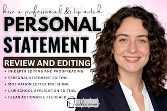 edit residency, fellowship or university personal statement statement of purpose