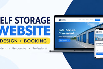 create a professional self storage website with booking websites