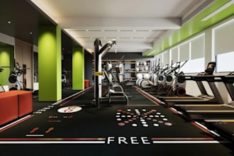 design gym interior design, fitness center, home gym design