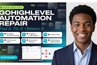 fix broken gohighlevel workflows, funnels and triggers, and audit your account