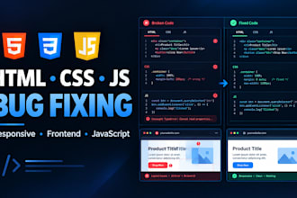 fix HTML CSS javascript and frontend bugs