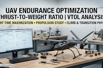 uav endurance optimization thrust weight ratio vtol analysis
