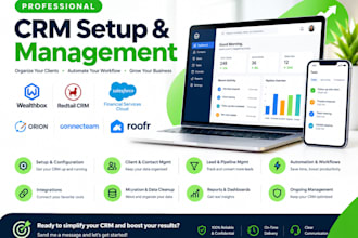 setup wealth management wealthbox connecteam redtails crm roofr salesforce orion