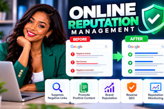 do online reputation management, ORM, services to suppress negative links