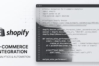 do custom python scripts and shopify API automation