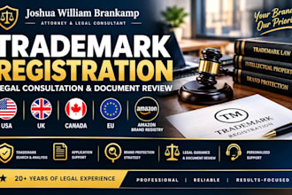 provide trademark registration and legal consultation USA UK canada eu