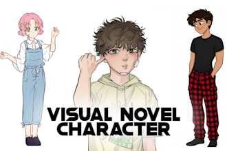 draw visual novel character anime background visual novel sprite youtube avatar
