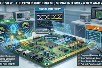 review your pcb for emc emi signal integrity dfm and manufacturing issues