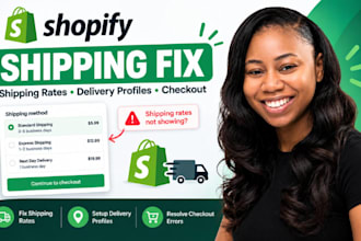 shopify shipping rates fix delivery profiles checkout errors