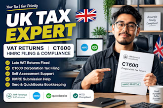 file your UK vat return, self assessment and corporation tax to hmrc
