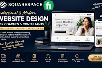 design squarespace websites for business coaches, consultants and wellness coach