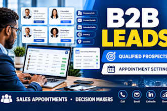 generate qualified b2b leads and book sales appointments for your company
