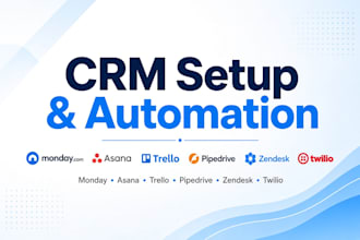 setup monday asana trello pipedrive zendesk twilio CRM