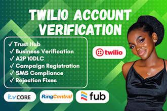 setup and verify twilio a2p 10dlc trust hub and SMS compliance