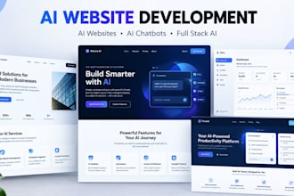 develop ai website, ai chatbot and full stack ai software