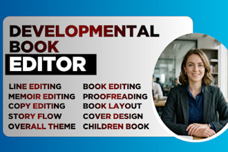 developmental book editor, fiction book childrens book and novel editors