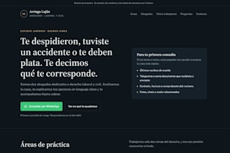 build a modern responsive landing page with a whatsapp button