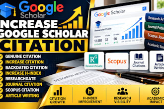 increase and backdate google scholar citations using researchgate and journals