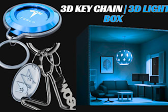 design 3d lightboxes, keychains, and coasters with custom 3mf files for printing