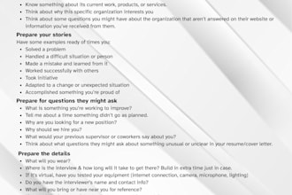 conduct a mock interview with you