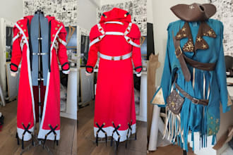 sew custom cosplay costume fabric anime cosplay creation cosplay commission