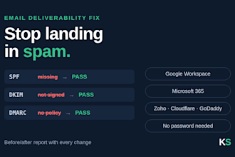 fix emails going to spam with spf, dkim and dmarc setup