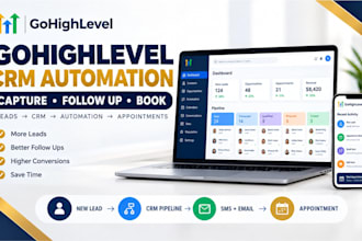 build gohighlevel CRM automation, workflows and lead follow up