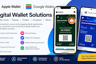 develop apple wallet and google wallet loyalty cards qr passes digital wallets