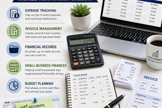 do professional bookkeeping, data enrty and data cleanup