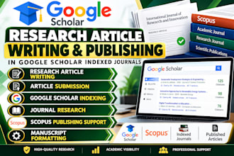 write and publish research articles in google scholar indexed journals
