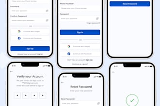 design a modern UI UX mobile app in figma