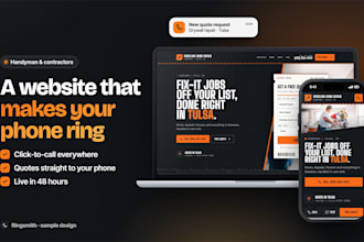 build a handyman or contractor website that gets calls
