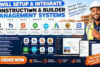 setup procore buildertrend jobtread quickbooks xero autodesk fieldwire bluebeam