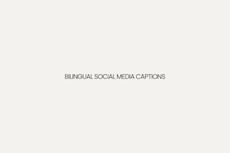 write bilingual arabic and english social media captions for your brand