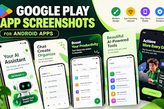 design google play app screenshots for android apps