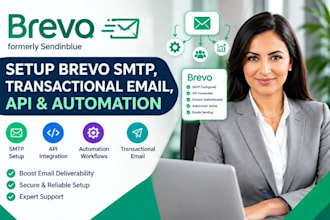 setup brevo SMTP brevo transactional email brevo API brevo automation workflow