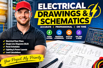 do electrical drawings, schematic diagram, mep plumbing plans and  mep drawings