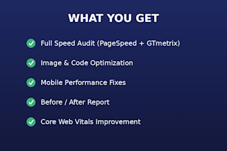 speed up your website and improve performance