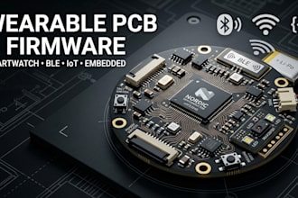 design wearable electronics, smartwatch pcb, iot, ble and firmware
