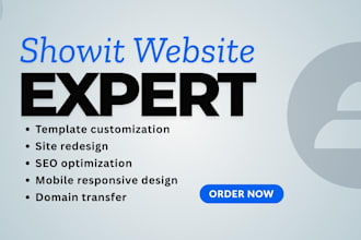 redesign showit website booking portfolio website