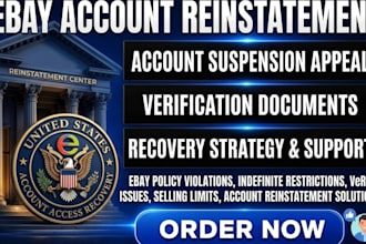 reinstate suspended ebay seller account ebay account reinstatement appeal letter
