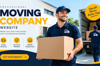design a professional moving company website that gets more leads