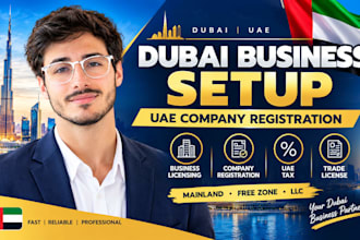 dubai business setup, uae company registration, business licensing and uae tax