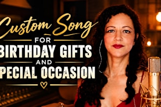 sing a surprise personalized custom country song wedding, birthday, anniversary
