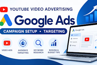 set up google ads campaigns for youtube videos