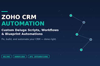 build and automate your zoho CRM with custom deluge scripts