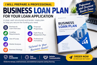 prepare business loan plan and grant proposal for sba loan