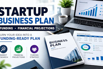 create a startup business plan with projections