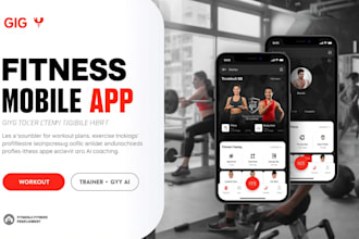 build fitness workout, personal trainer, gym and workout tracking mobile app